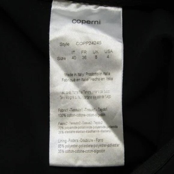 NEW COPERNI Jean Light Blue/Black Size 4 Hybrid Flare Denim Trousers Buckles - Picture 2 of 10